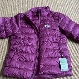 REI woman’s Magenta Puffer Jacket